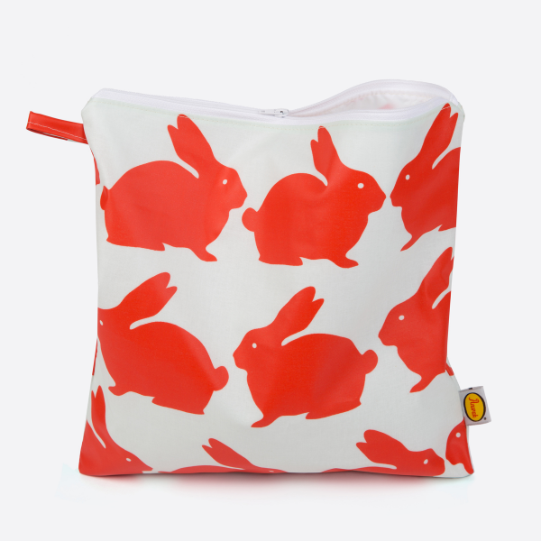 [아노락]Anorak Kissing Rabbits Toiletry Bag (RED)  세면도구 가방