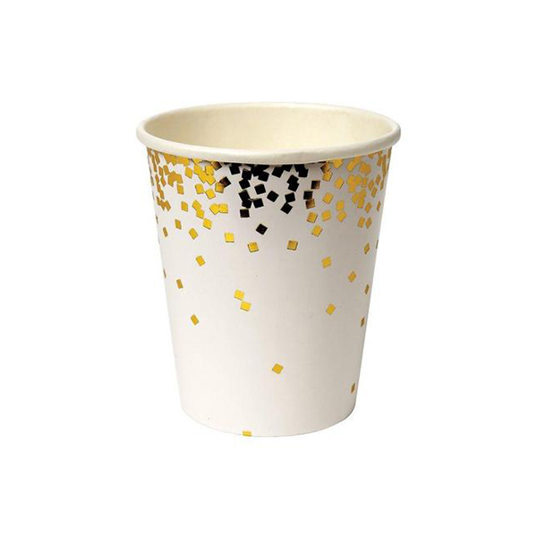 [메리메리]Gold Square Confetti Party Cups(8개세트)_파티컵-ME149968