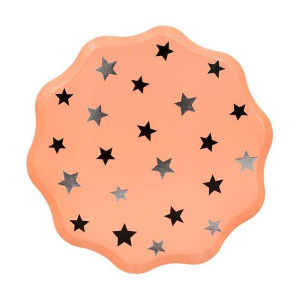 [메리메리]Pastel Halloween Star Pattern Plates (8개 세트)-ME216649