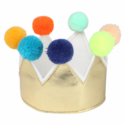 [메리메리]Gold Pompom Crown 골드폼폼 크라운_파티왕관-ME174124