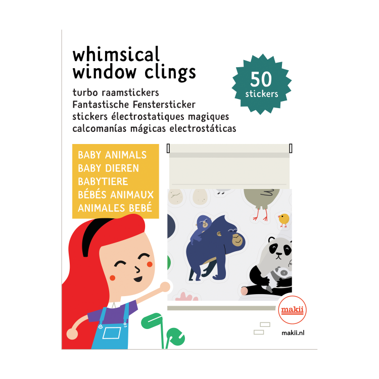 [BLOOQ_Makii ]Window Clings-Baby Animals -S21MAK-502002A