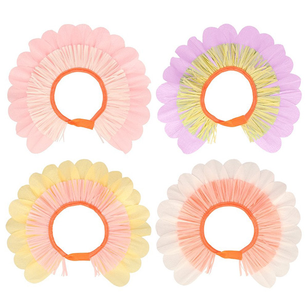 [메리메리] Pastel Flower Paper Bonnets (set of 4)-ME218845