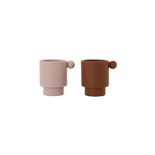 [오이오이 미니] TINY INKA CUP - SET OF 2 - CARAMEL / ROSE_컵2종세트-M107012