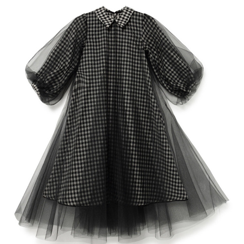 AW21[리틀크리에이티브팩토리]Gingham Shirt Dress_드레스