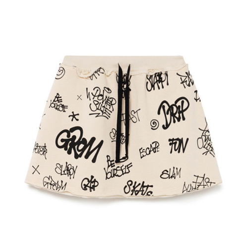 AW21[리틀크레이티브팩토리]Graffiti Mini-Skirt_스커트