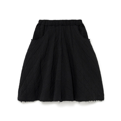 AW21[리틀크레이티브팩토리]Quilt & Stitch Skirt black_스커트