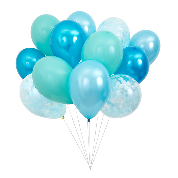 Beautiful Balloons Blue (set 12)-ME216487