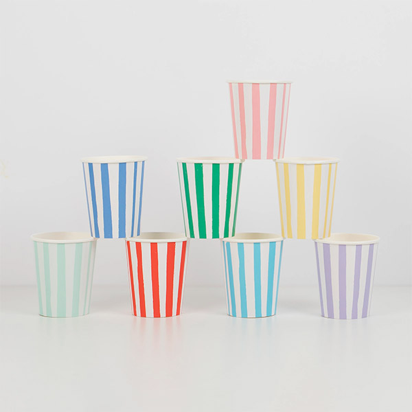 [메리메리]Mixed Stripe Cups (set 8)-ME222291
