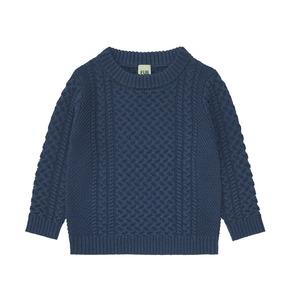 [FUB KIDS] Structure Sweater (Indigo)