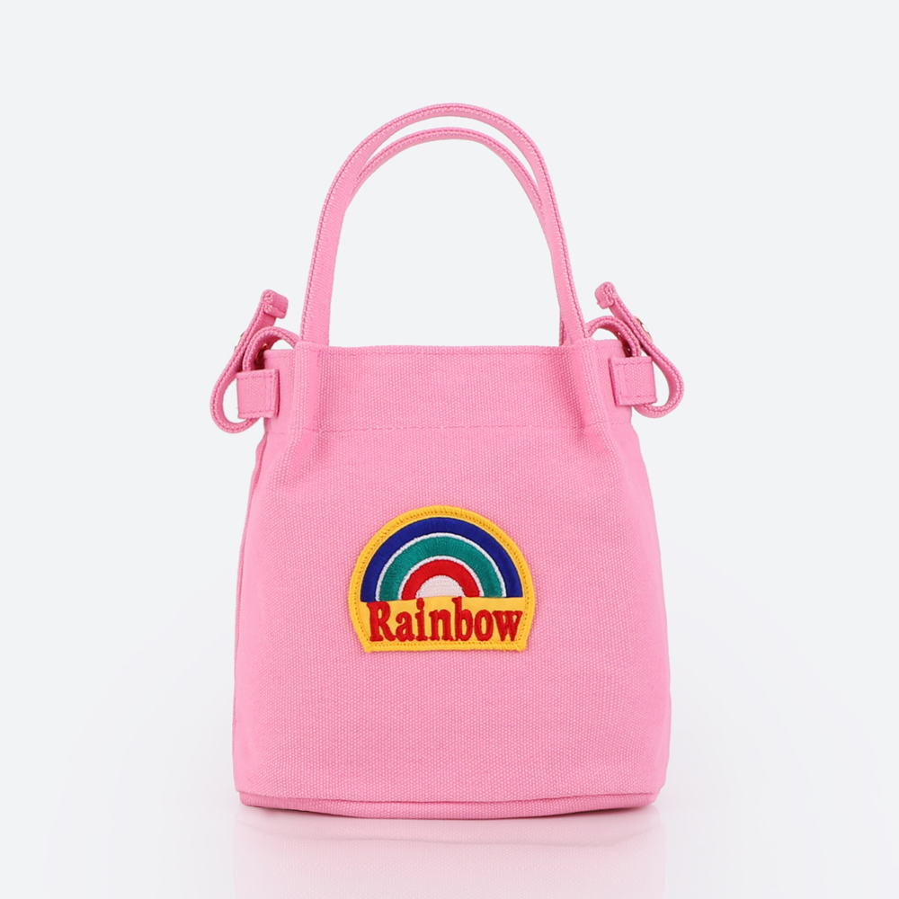 [Rainbow Wappen Bag]레인보우와펜백 핑크