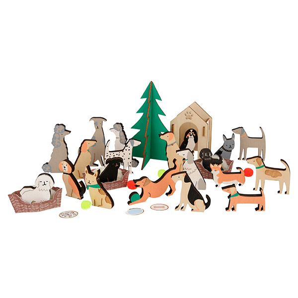 [메리메리] Wooden Dog Advent Calendar Suitcase-ME216973