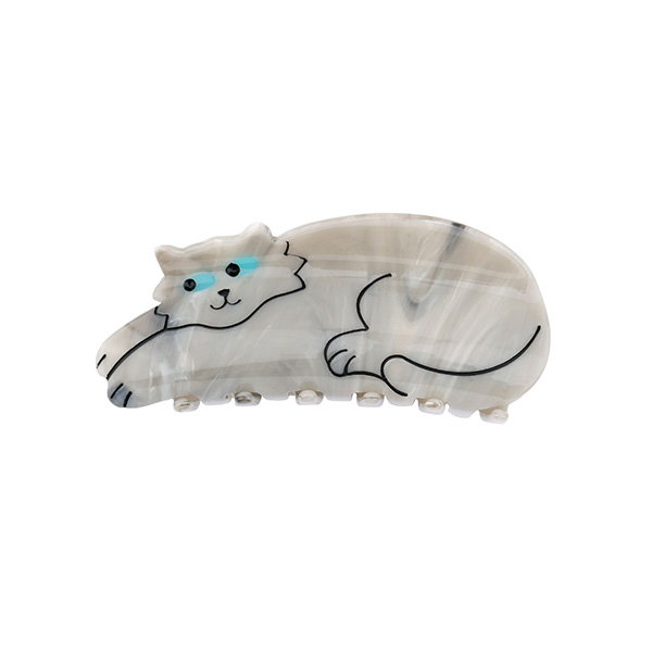 [쿠쿠수제뜨]Grey Cat 헤어집게핀-SU00ANPIN0075CHA