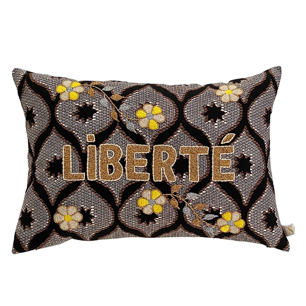 RE까사오[CSAO]Embroidered cushion LIBERTE-CA00LNCUS1154LIB