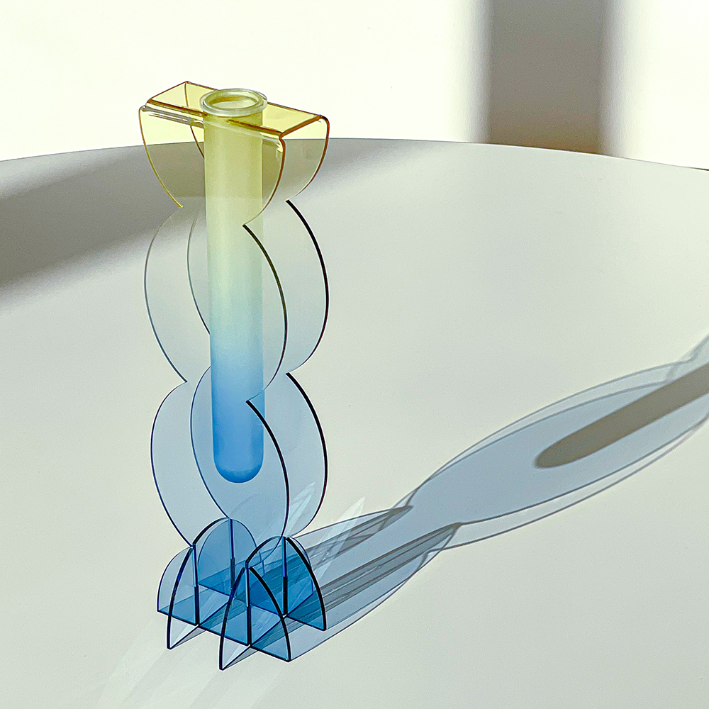 [스튜디오리포소]rounded L - acrylic vase