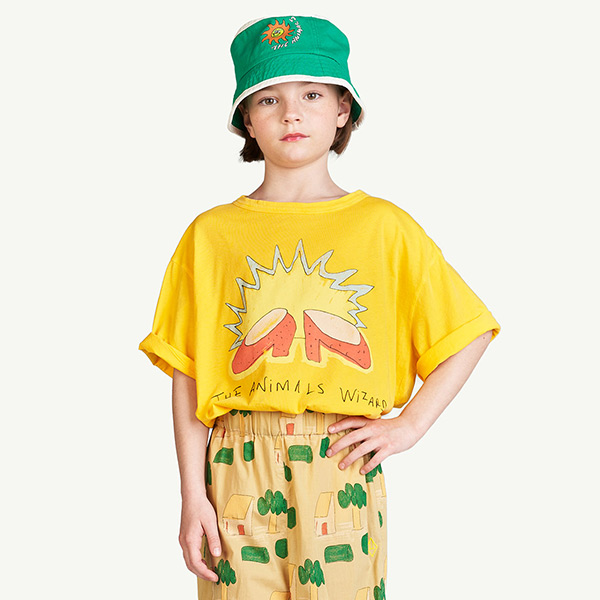 23SS_1차[타오]Wizard Yellow Rooster Oversize T-Shirt-TA23KSTSH0013YEW