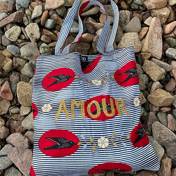 [까사오]Lisette bag embroidered AMOUR-CA00LNBAG1909AMO
