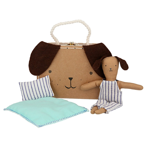 [메리메리]Stripy Puppy Mini Suitcase Doll_인형-ME204985