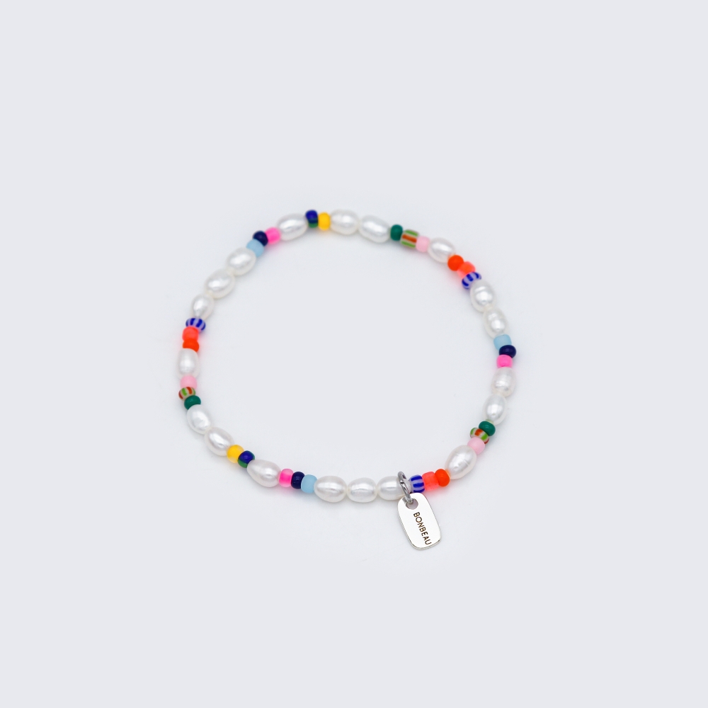 [봉보]밥풀 담수진주 컬러 비즈 팔찌 4mm 5mm FreshWater pearl color beads Bracelet
