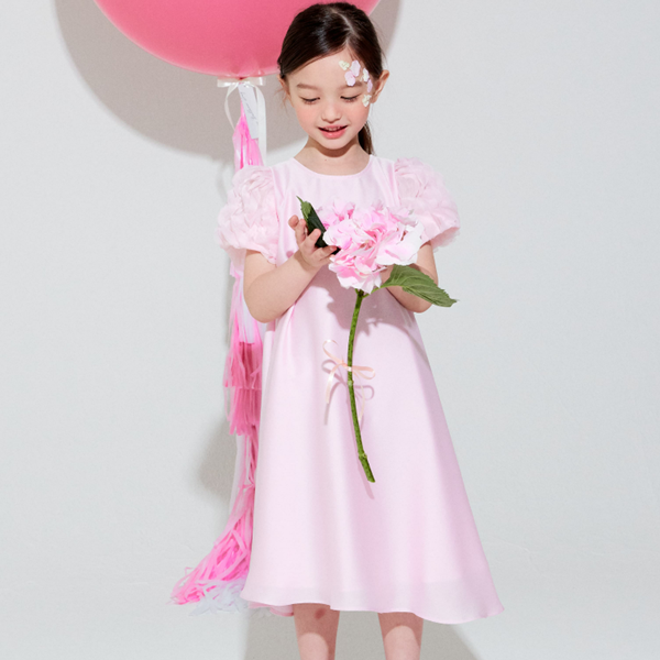 [라라풀]라이트 핑크 플라워 드레스 light pink flower dress