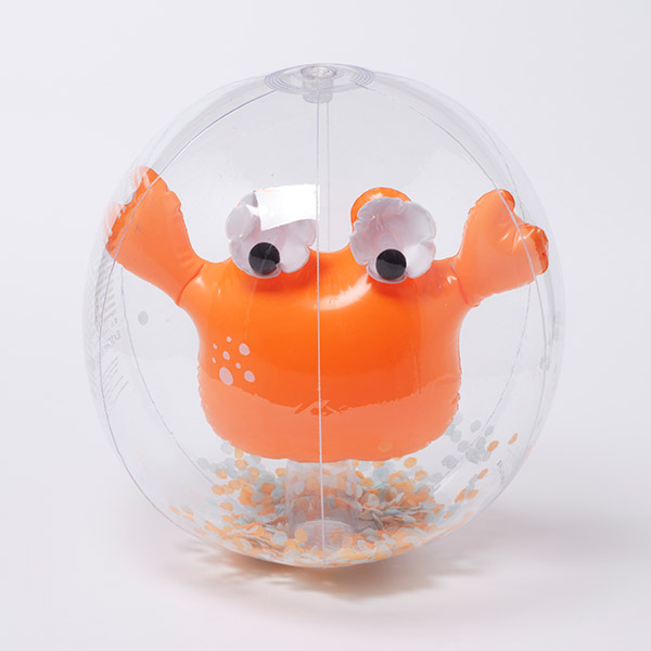 10%[써니라이프]3D Inflatable Beach Ball Sonny the Sea Creature Neon Orange _3D 꽃게 비치볼_S3PB3DSO