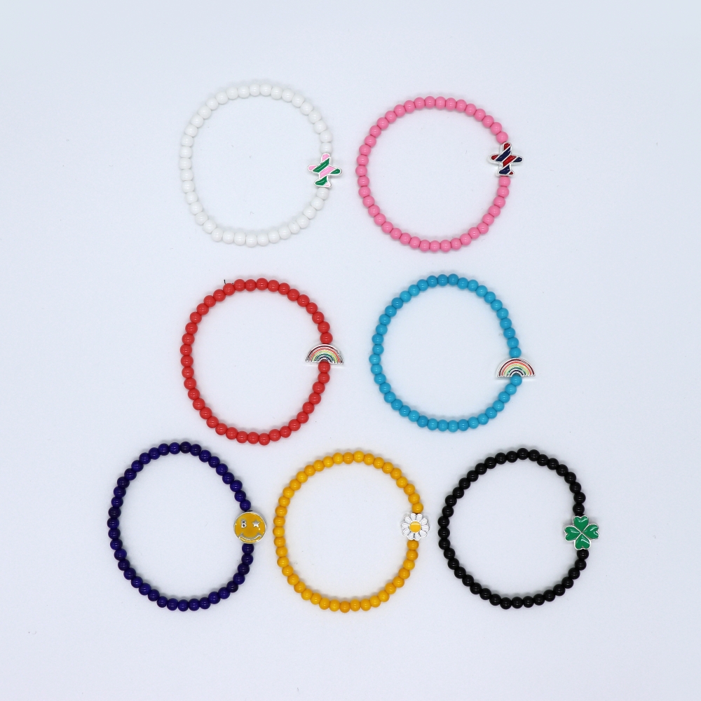 []Űġ Ƽ  ۶󽺺   7color Kitsch motives color glassball Bracelet