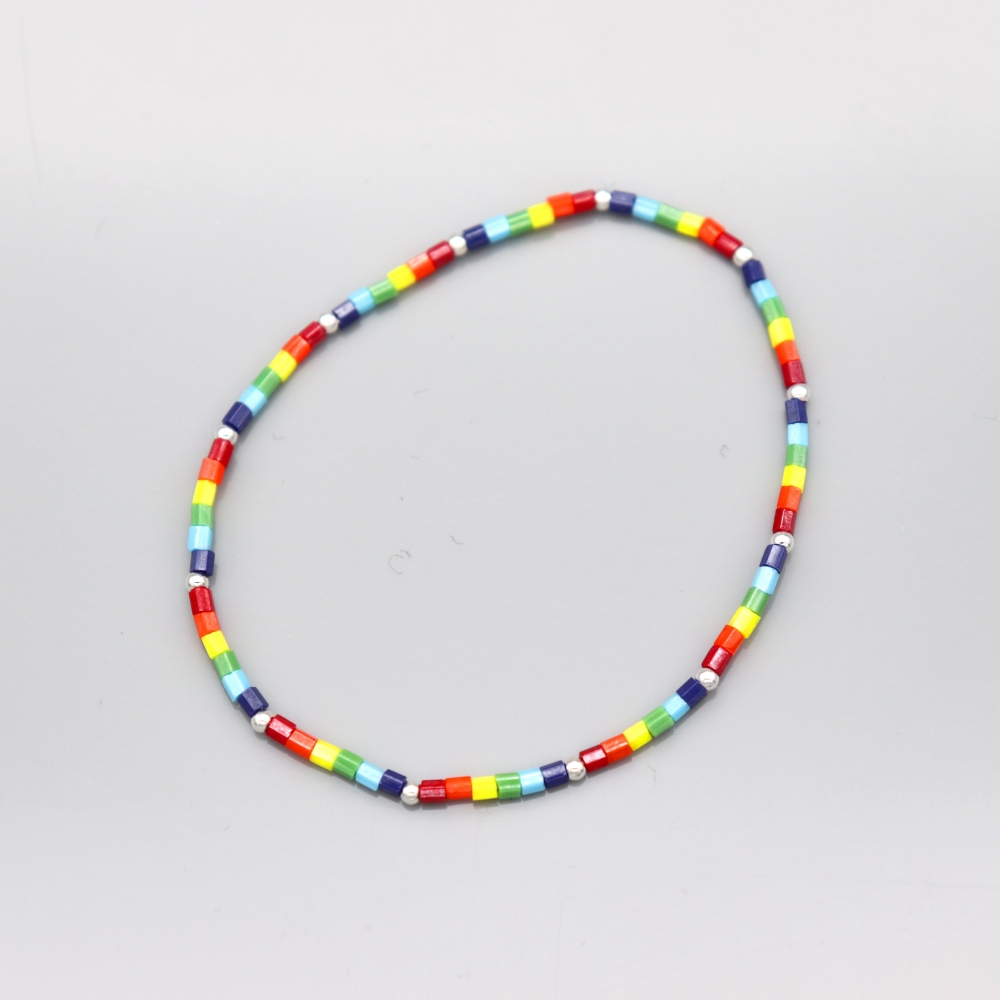 []κ ÷ ī ̾  Rainbow delica beads Bracelet