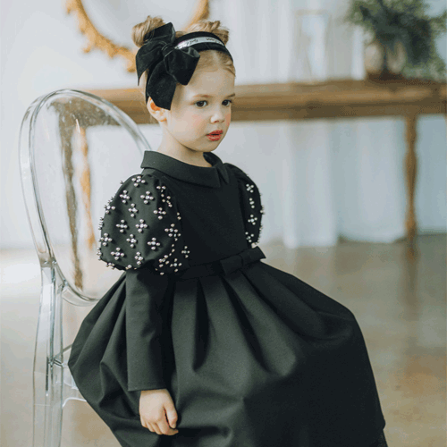 [노엘드엠마]Jewel Dress-Black