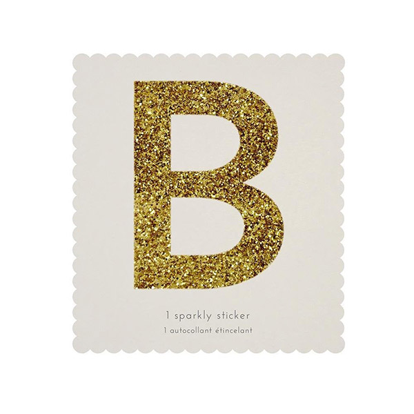1222[޸޸]B Gold Glitter Alphabet Sticker Refill-ME139834