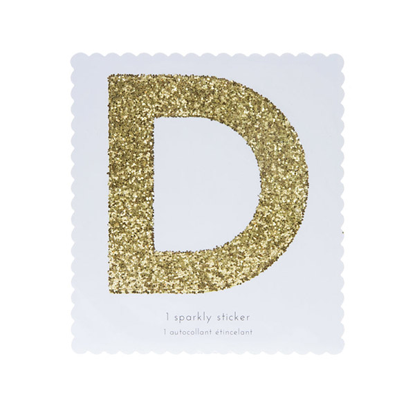 1222[޸޸]D Gold Glitter Alphabet Sticker Refill-ME139852