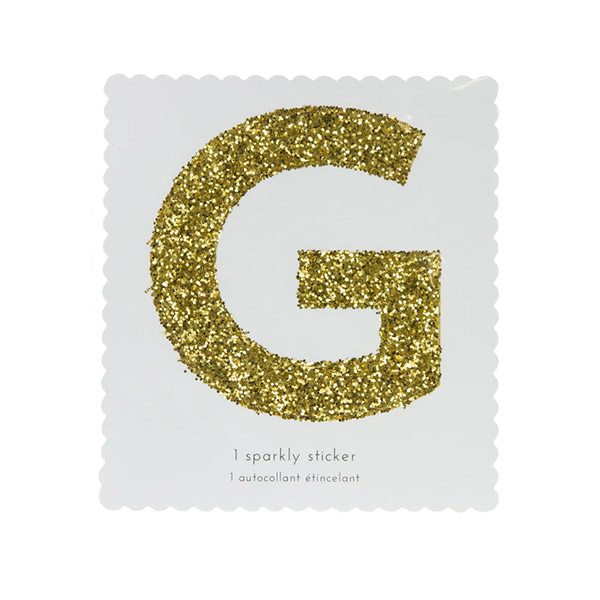 1222[޸޸]G Gold Glitter Alphabet Sticker Refill-ME139879
