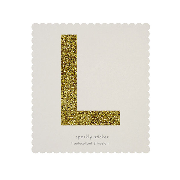 1222[޸޸]L Gold Glitter Alphabet Sticker Refill-ME139924