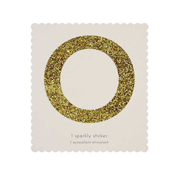 1222[޸޸]O Gold Glitter Alphabet Sticker Refill-ME139951