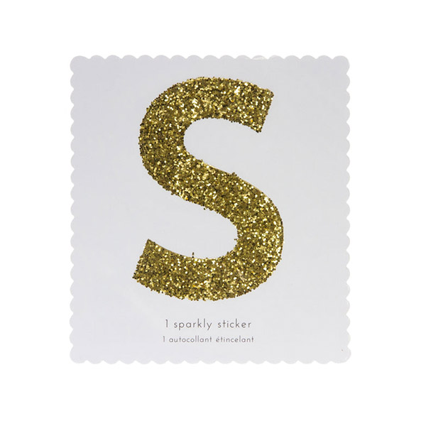 1222[޸޸]S Gold Glitter Alphabet Sticker Refill-ME139987