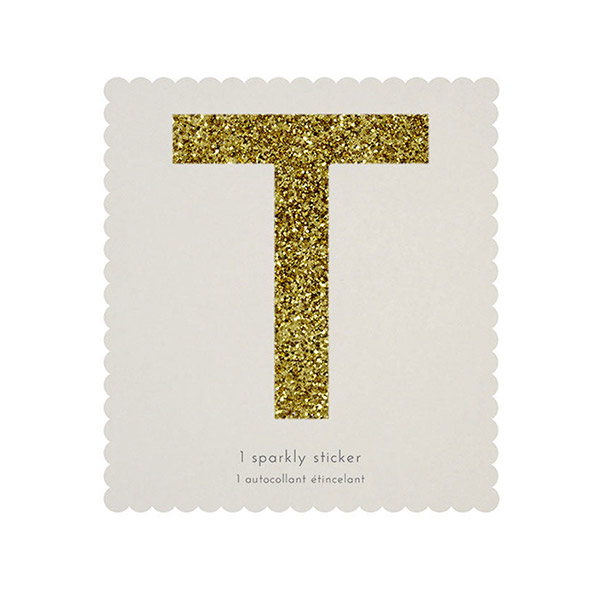 1222[޸޸]T Gold Glitter Alphabet Sticker Refill-ME139996
