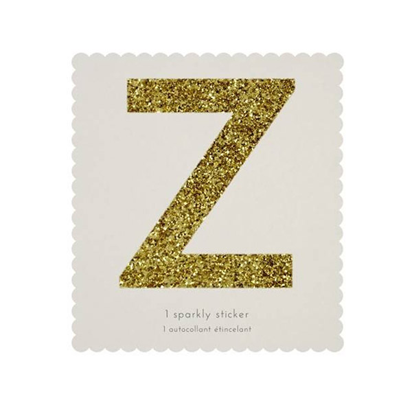 1222[޸޸]Z Gold Glitter Alphabet Sticker Refill-ME140050