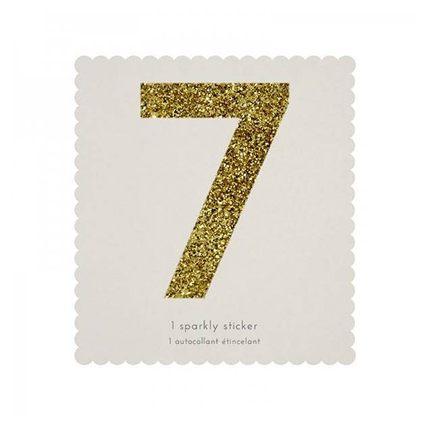 1222[޸޸]7 Gold Glitter Number Sticker Refill-ME140113