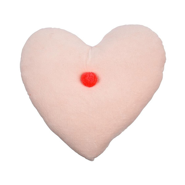1222[޸޸]Peach Heart Velvet Cushion-ME157879