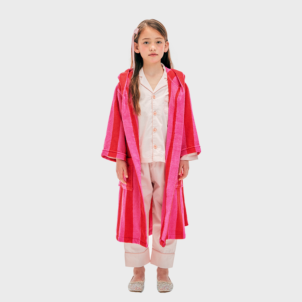 [ʸ÷̽]׸ Ű κ Terry Kids Robe Pink Red