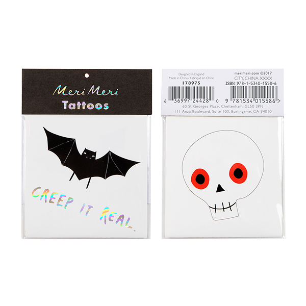1205 RE[޸޸]Halloween Bat And Skull Tattoos(2Ʈ)_ŸƮ-ME178975