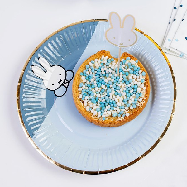 [하자]Miffy Plates - Blue (8개 세트)_HM43925012T13