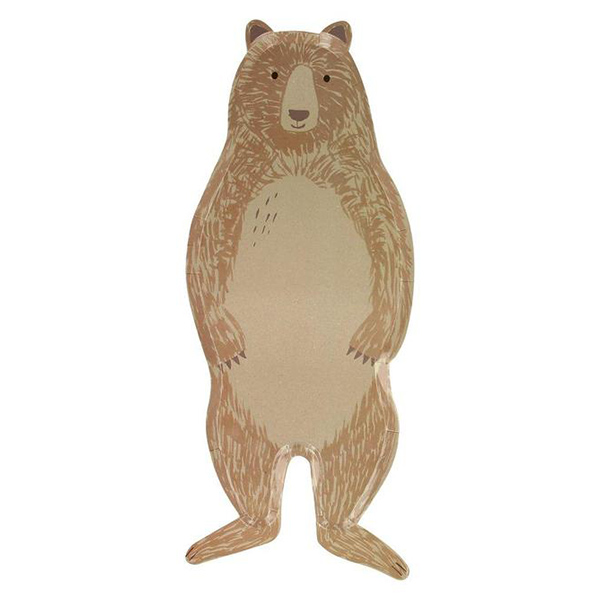 [޸޸]Brown Bear Large Plates(8Ʈ)_Ƽ-ME215389