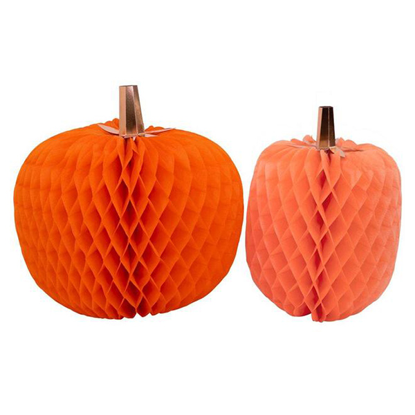 [메리메리]Halloween Honeycomb Pumpkins(2개세트)_파티꾸미기-ME217315
