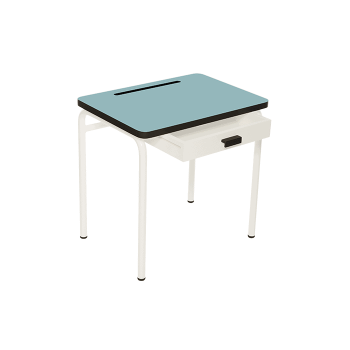 [BLOOQ_ Les Gambettes]Regine  Desk-Jade  Blue - 레진느 데스크 공용-S21LGB-105006A