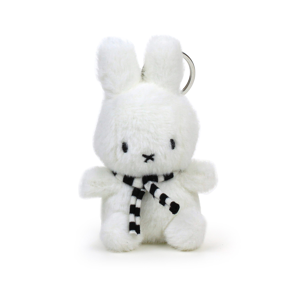 본톤토이[미피]Miffy Sitting Winter Cream Keychain  미피 시팅 윈터 크림 열쇠고리- 10cm