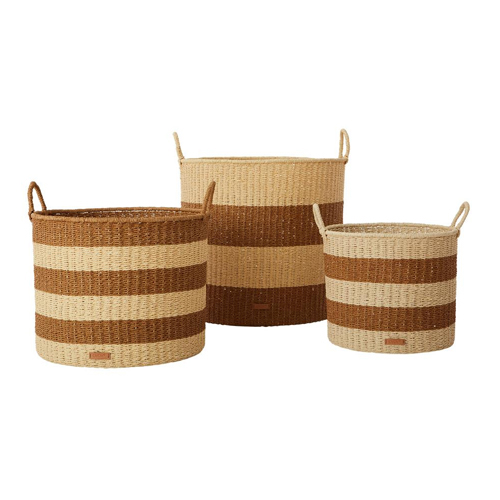 0317할인[오이오이 리빙] Gomi Cylinder Storage Baskets_바스켓-Set of 3-L10211