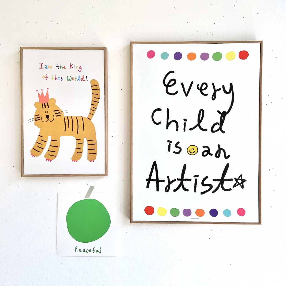 [차윤아트]EVERY CHILD IS AN ARTIST A3_일러스트 포스터