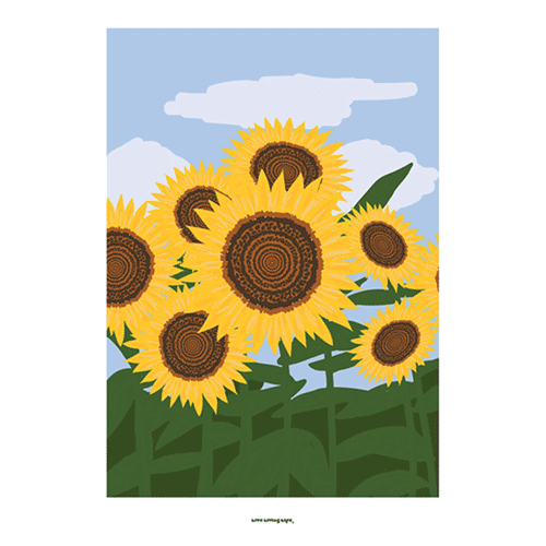 [아티웨이브]스카이&선플라워 Sky&Sunflower 포스터