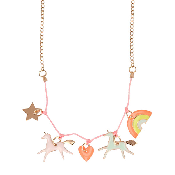 [޸޸]Unicorn Enamel Charm Necklace_Ƽ-ME173890
