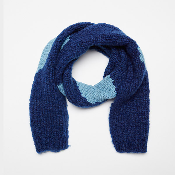 [위켄드하우스]Blue dot wool scarf 스카프-WH22KASCA0640BLU