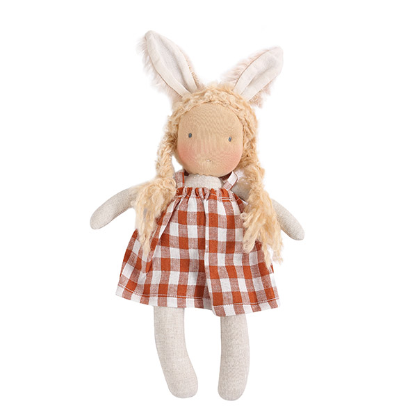 [포엠스포버터컵] Small Linen Bunny Doll Girl_인형 (22cm) -PB00KNDOL0023LSK